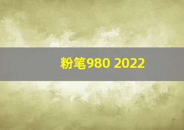 粉笔980 2022